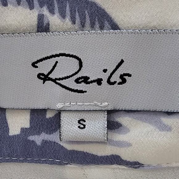 Rails Gigi Silk Short Blue Palms Size S - Picture 7 of 10